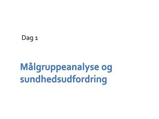 dag 1