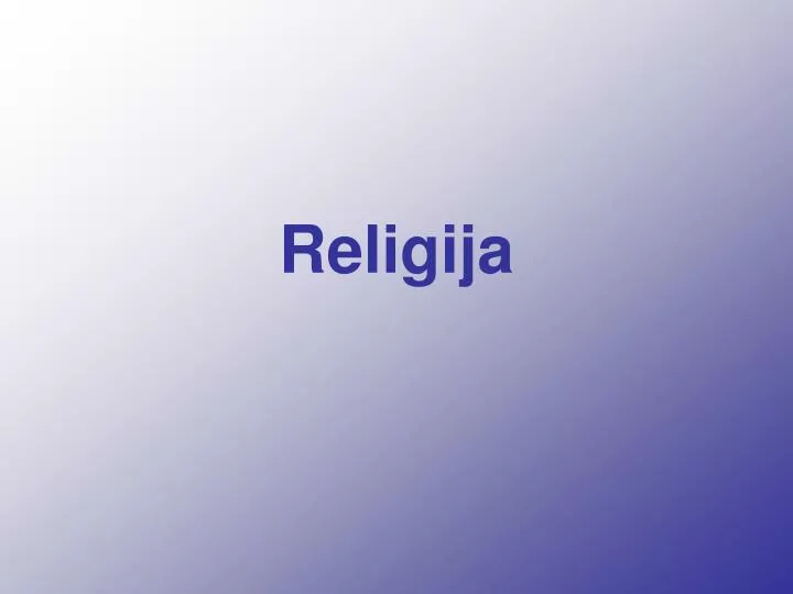 religija