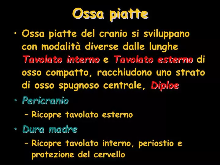 ossa piatte