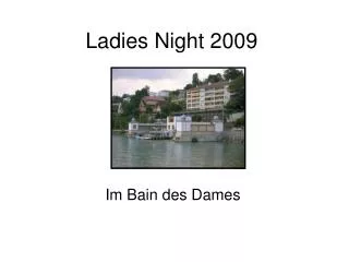 Ladies Night 2009
