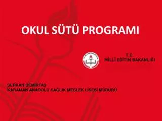 okul s t programi