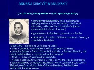 Andrej Ľudovít Radlinský