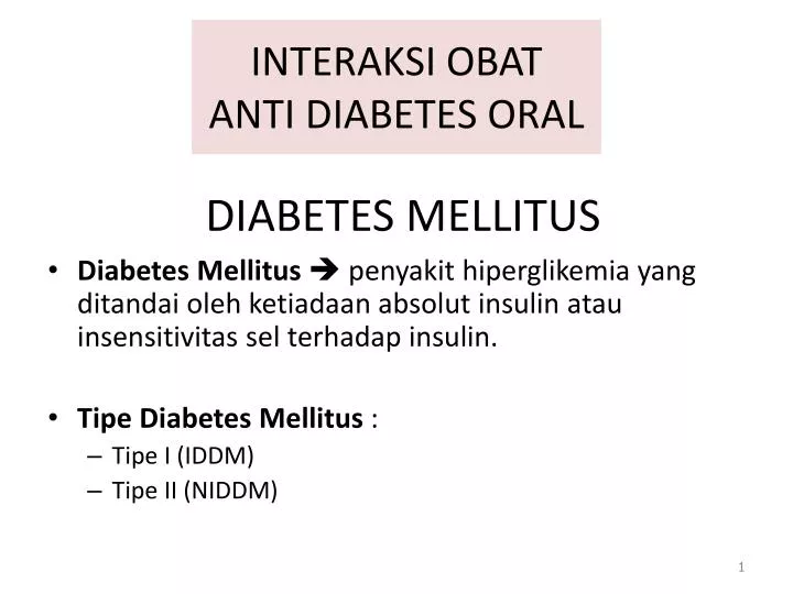 interaksi obat anti diabetes oral