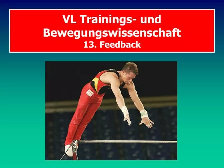 vl trainings und bewegungswissenschaft 13 feedback