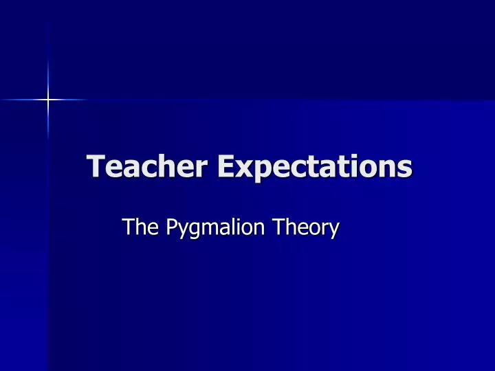 teacher expectations