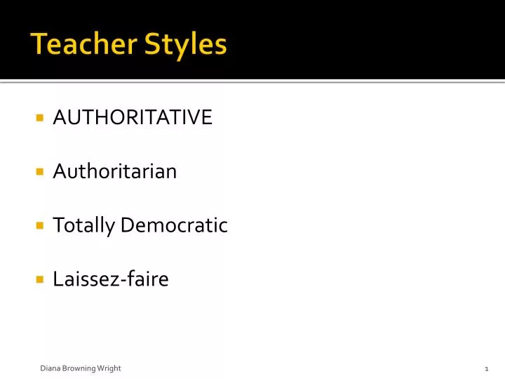 teacher styles