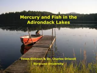 Mercury and Fish in the Adirondack Lakes