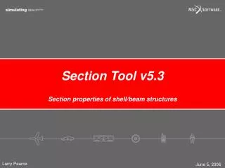 Section Tool v5.3