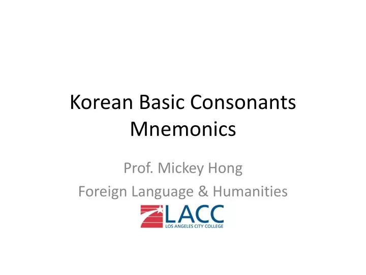 korean basic consonants mnemonics