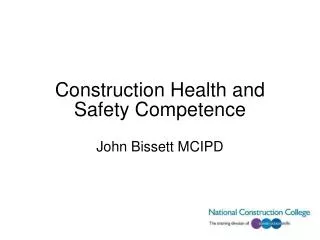 Construction Health and Safety Competence