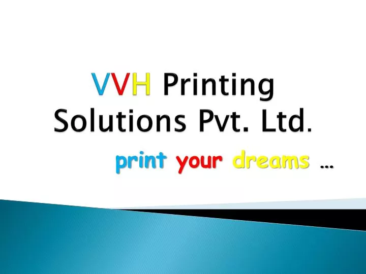 v v h printing solutions pvt ltd