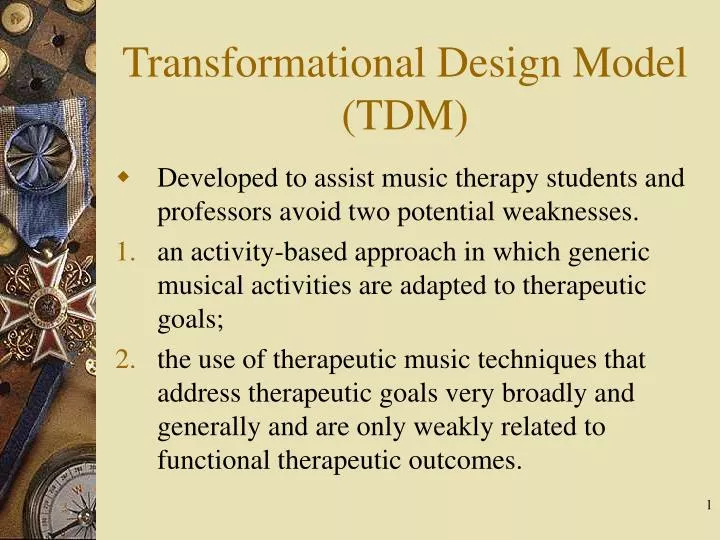 transformational design model tdm