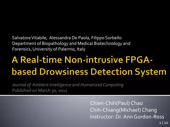 a real time non intrusive fpga based drowsiness detection system
