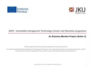 An Erasmus Mundus Project (Action 2)