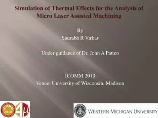 Simulation of Thermal Effects for the Analysis of Micro Laser Assisted Machining