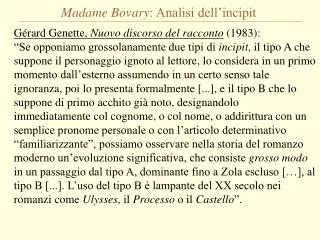 Madame Bovary : Analisi dell’incipit
