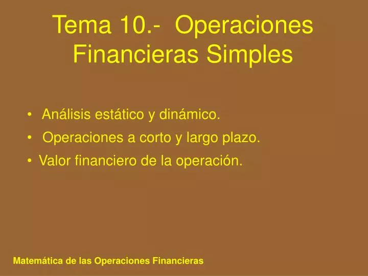 tema 10 operaciones financieras simples