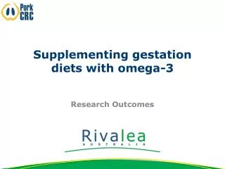 Supplementing gestation diets with omega-3