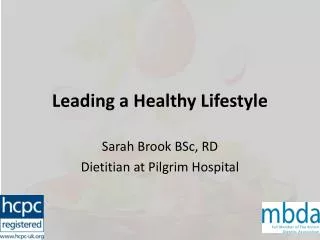 Leading a Healthy Lifestyle