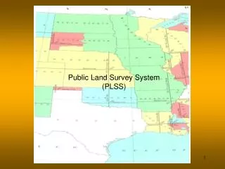 Public Land Survey System (PLSS)