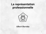 La représentation professionnelle - slide 1
