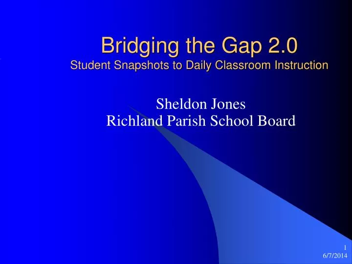 bridging the gap 2 0 student snapshots to daily classroom instruction