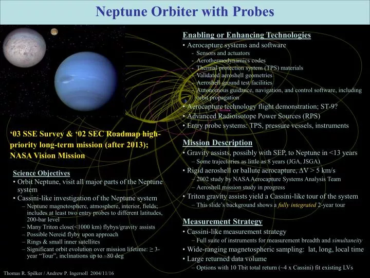 neptune orbiter with probes