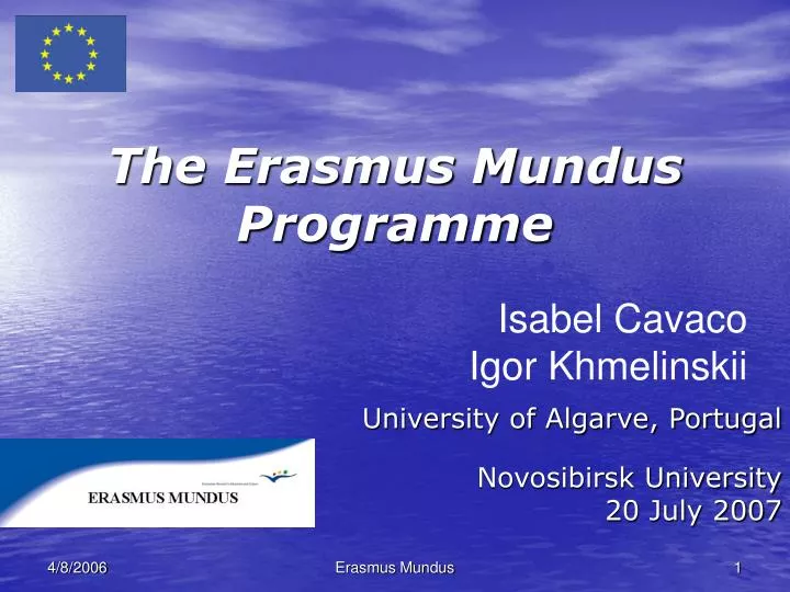 the erasmus mundus programme