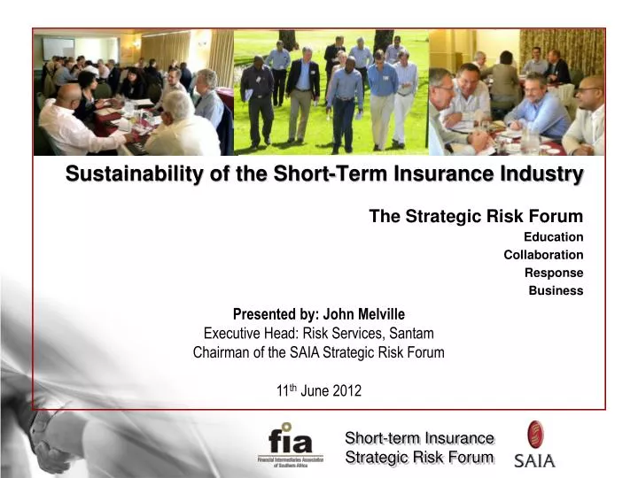 sustainability of the short term insurance industry