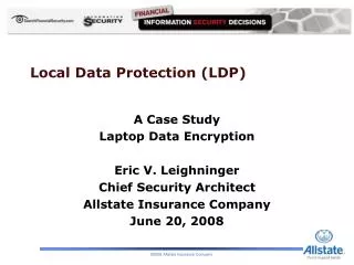 Local Data Protection (LDP)