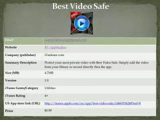 best video safe