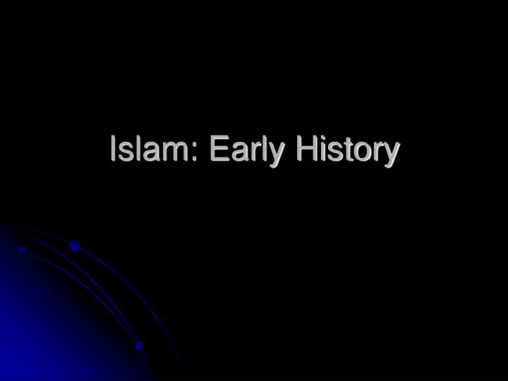 islam early history