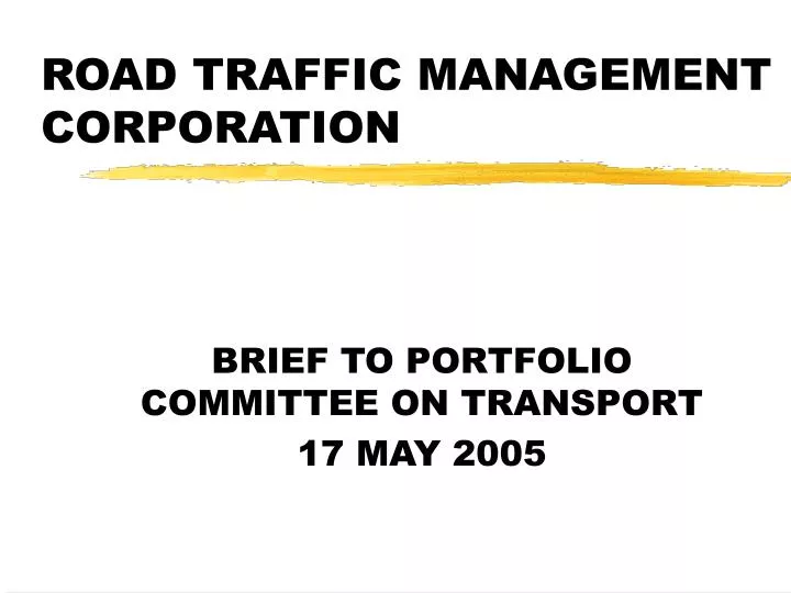 road traffic management corporation