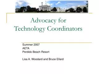 Advocacy for Technology Coordinators