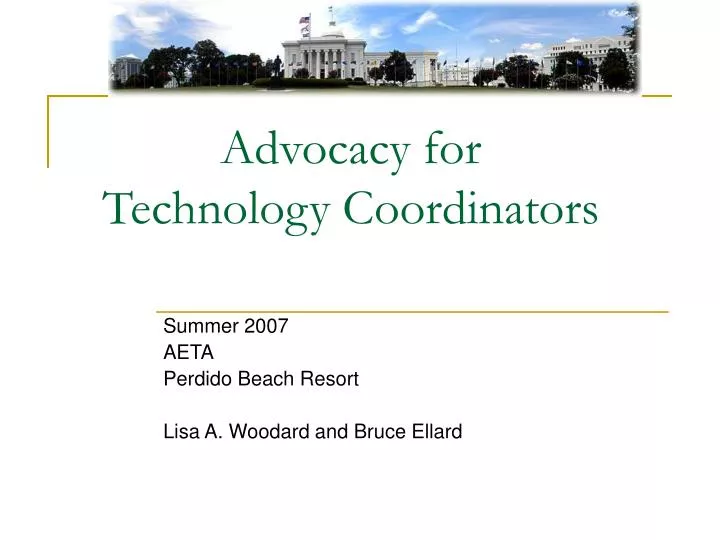 advocacy for technology coordinators