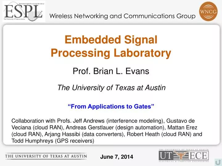 embedded signal processing laboratory