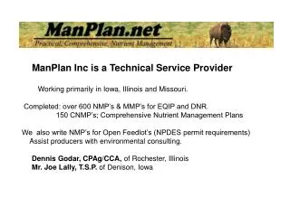 ManPlan Inc is a Technical Service Provider
