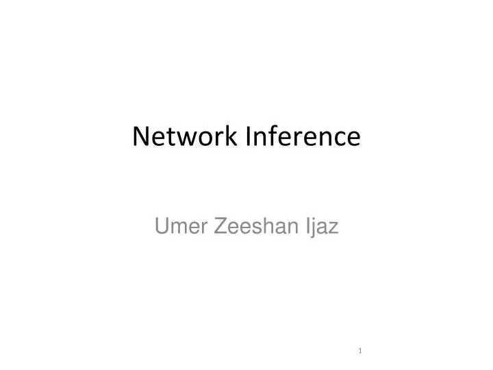 network inference