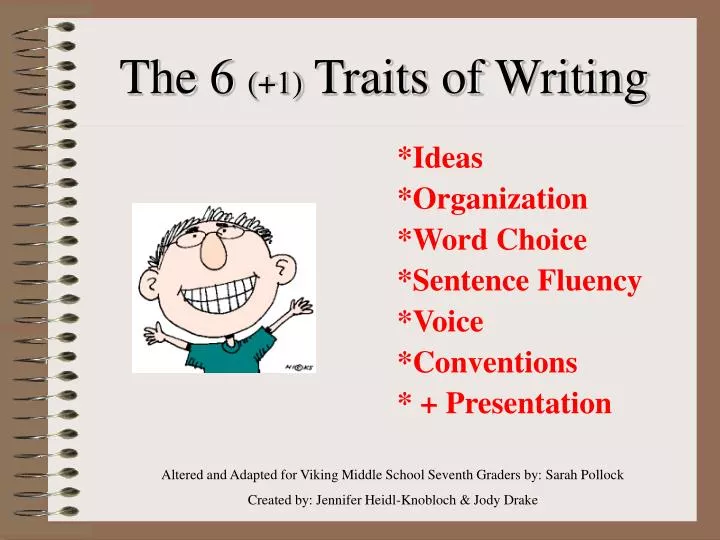 the 6 1 traits of writing