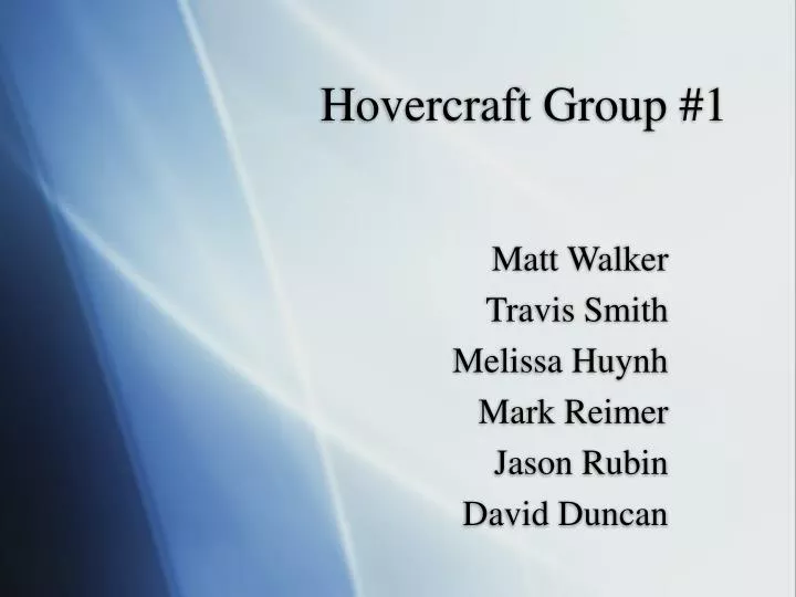 hovercraft group 1