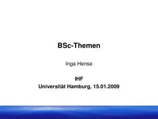bsc themen