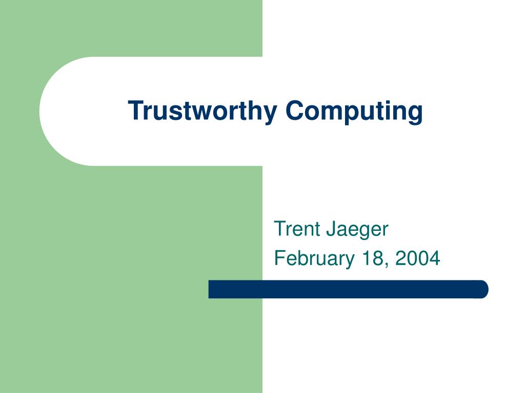 PPT - Trustworthy Computing PowerPoint Presentation, free download - ID ...