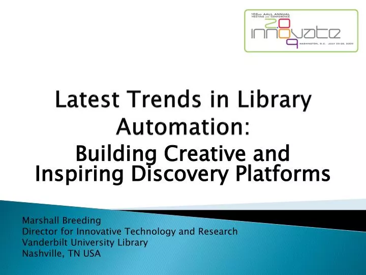 latest trends in library automation