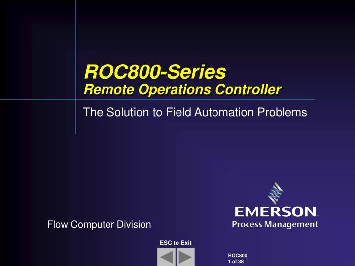 roc800 series remote operations controller