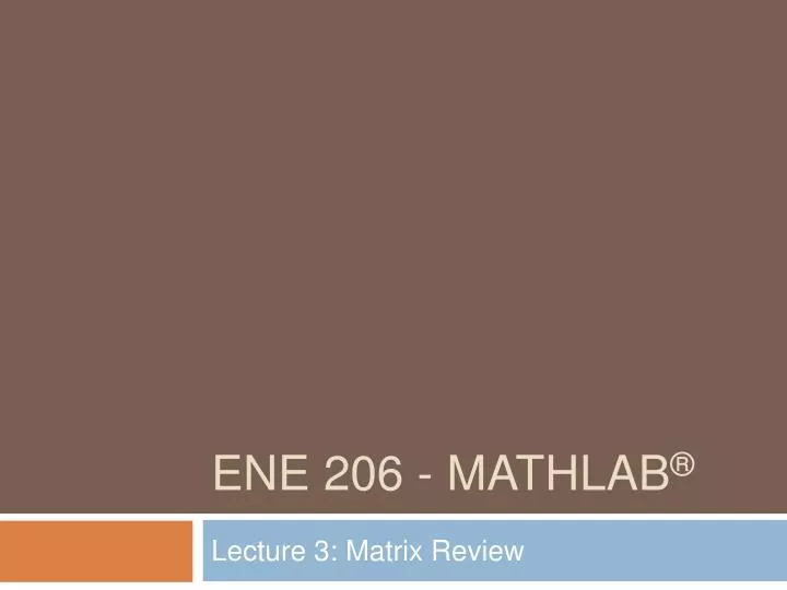 ene 206 mathlab