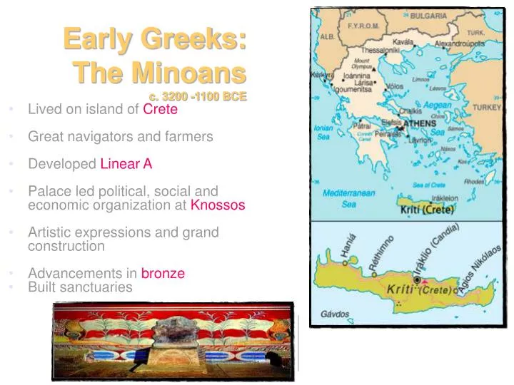 early greeks the minoans c 3200 1100 bce