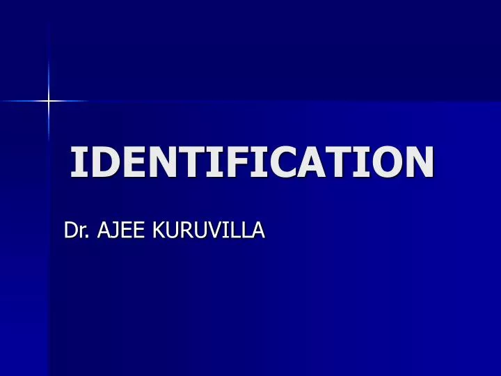 identification