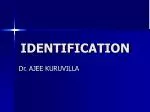 IDENTIFICATION - slide 1
