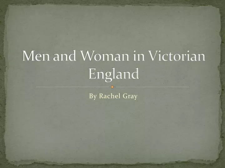 men and woman in victorian england