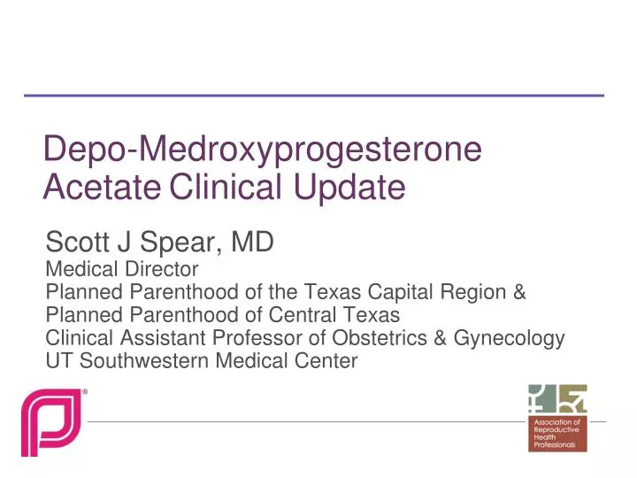 depo medroxyprogesterone acetate clinical update